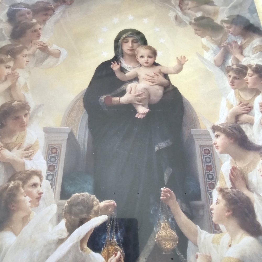 NEW Fx Schmid 2000 Piece Puzzle, The Virgin with Angels Image, Made in France - Picture 3 of 10